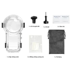Puluz | Hộp Đựng Chống Nước Tháo Lắp Nhanh PULUZ Dành Cho Máy Ảnh Toàn Cảnh Insta360 X5 Phụ Kiện Kín Nước 60m