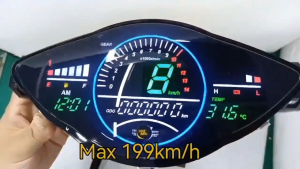Motorcycle LED LCD Digital Meter Tachometer Gauge Speedometer Odemeter For HONDA WAVE 100 WAVE 100R