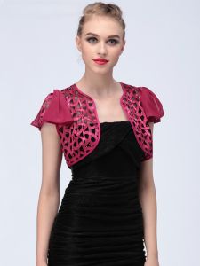 GOSSIP.D | Summer Short Lace Open Cardigan Womens Style Hollow Out Embellished Slim Fit Top Outerwear For Cheongsam Dress