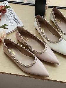 MIFEI | Pointed Toe Flats Rivet French Style Women Shoes