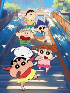 Bandai | DIY Crayon Shin‑chan Diamond Painting Campfire Tea Party Anime Handmade Art Exquisite Creative Gift Home Decoration