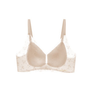 Miiow | Ice Silk Lace Bra Straps Thin Summer Underwear Women Gather Light Cool Antibacterial Seamless Backless Vest Style Bra MiiOW Cat Person