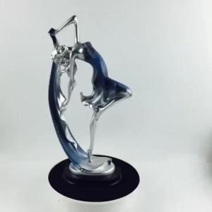 Tượng Cô Gái Múa Ba Lê Hiện Đại Bằng Nhựa Resin Đồ Trang Trí Nhà Cửa Thanh Lịch Vật Trang Trí Bàn Làm Việc Quà Tặng