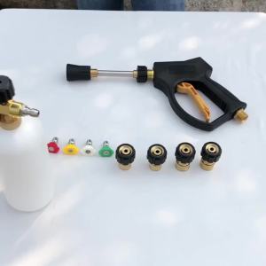 Tool Pressure Washer Adapter Set M22 to 3/8 Quick Connect for Pressure Washer Hose M22 14mm/15mm to M22 Metric Fitting 5000 PSI