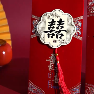 结婚红包封 婚礼红包袋 利是封 – 绒面立体烫金红包封(一包2封)/ Chinese Wedding Accessories Angpao - Velvet Wedding Red Packet (1 pack 2pcs)
