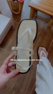 (CHÂN TO TĂNG SIZE-FULLBOX) Dép nữ quai hậu kiểu xỏ kẹp chữ A đế mút bọc cao 3PH siêu nhẹ