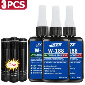 (50g High-Capacity DIY Adhesive) UV-Cured High-Transparency High-Strength Resin Adhesive—For Metal Glass and Plastic