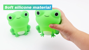 Night Light 1200mAh Rechargeable Frog Night Lamp Light Colour Changeable Silicone Nursery Light Soft Bedside Silicone Lamp