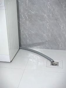 Kitchenut Drill Free Adhesive Hose Clamp Washing Machine Water Outlet Drain Pipe Clip Gas Hose Holder Penyepit Hos 水管夹