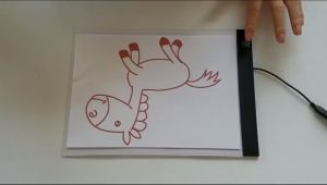 Digital LED Stencil Drawing Board Light Box Tracing Table Pad (A4)