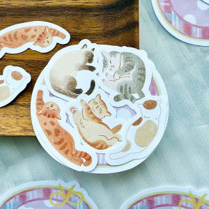 Spicy Glutinous Rice Week Cute Animal Sticky Notes Special Paper Cat Design Cute Stationery Supplies for Planners