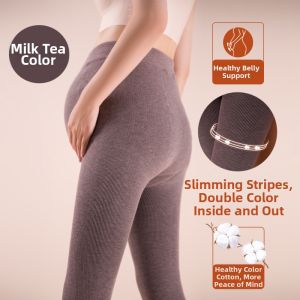 MsPai | Maternity Tights Tall Supportive Non-slip Belly Support Slimming Padded for Autumn and Winter