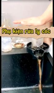 Bộ phụ kiện rửa cốc ly uống nước gắn chậu cao cấp tiện lợi