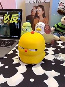 สกุชชี่ ของเล่น บีบสกุชชี่ รูปมังกรนม ไก่สีเหลือง บรรเทาความเครียด สําหรับเด็กผู้ชาย และเด็กผู้หญิง ของเล่น