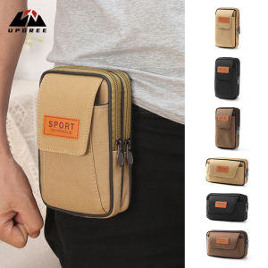 UPGREE เอวผู้ชายกระเป๋ากีฬาเอวเข็มขัดรัดเข็มขัดออกแบบสามชั้นกระเป๋าวิ่งเล่นกระเป๋าฟิตเนสกันน้ำกระเป๋าเงินเอวคาดเอวแฟนนี่แพ็คเข็มขัดวิ่งเหยาะ ๆ สำหรับออกกำลังกายกลางแจ้ง