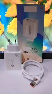 Charger VVO T1 5G 120W Super VOOC Quick Charge 3.0 Support Fast Charging