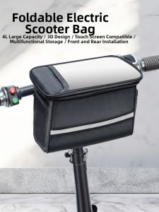 Bicycle Front Bag For Foldable Electric Bikes Mountain Bikes