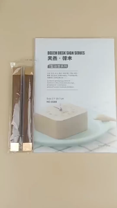 A4/A5/A6 Acrylic Shape Menu Paper Display Stand Solid Wood Table Card Acrylic Holder