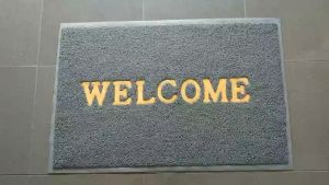 Thảm Chùi Chân Nhựa Welcome 60x90cm. Thảm Lau Chân Chống Trơn Trượt. Thảm trải sàn thảm lót sàn