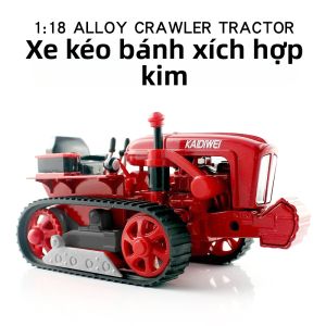 Mô Hình Máy Kéo Bánh Xích Hợp Kim Tỷ Lệ 1:18 Đồ Chơi Mô Phỏng Cho Bé Trai