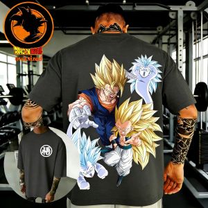 Bandai | Dragon Ball Anime Cotton T-shirt 2026 Summer New Creative Printed Mens and Womens Harajuku Versatile Casual Short Sleeve Top