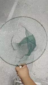Fishing Mesh Net Head Crabbing Equipment Nylon Dip Net Head Outdoor Fishing Tackle Tools Green