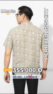 Áo sơ mi nam ngắn tay LINEN cao cấp thoáng mát không ngứa thấm hút tốt