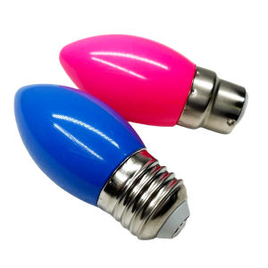 E27 B22 Colored Housing Household Light Bulbs AC 220V Flashlight A60 Bulbs Colored Shell Light Bulb Home Decor Colorful Bulb Base LED Lamp Red Blue Green Pink Led Light Lampada Ampoule 2W