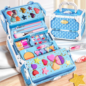 BEI JESS | Childrens Makeup Toy Non-toxic Simulation Cosmetics Suitcase Nail polish Lipstick Kids Beauty Fashion Kit For 3 Year Girl Gifts