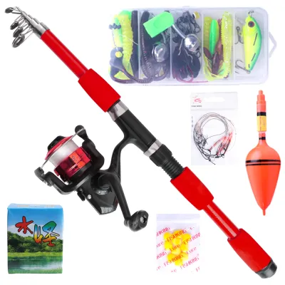 NGB 1.8/2.1m Telescopic Fishing Rod Reel Combo Full Kit Carbon Fiber Rod Pole Spinning Reel Fishing Bag Case Pesca Gear Set