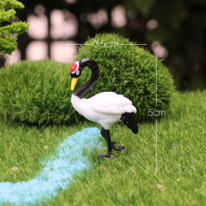 Modern Simplicity Style Bonsai Decoration Accessories Miniature Landscape DIY Parts Faux Crane Animal Decorations Plastic Material