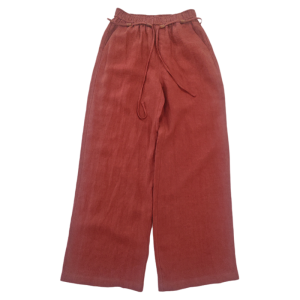 WUSEWUWEI | Colorless Odorless Linen Wide Leg Straight Cut Casual Pants High Waist Comfortable Womens Summer New Style Simple Commute Style