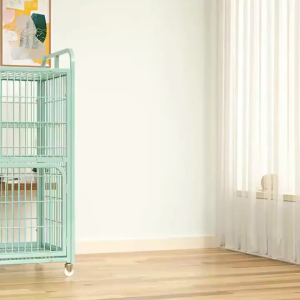 กรงขังแมว3ชั้น4ชั้น กรงแมวขนาดใหญ่ เลี้ยงแมวได้หลายตัวพร้อมชั้นเก็บของ กรงแมวแบบคอนโดกรงหมา แผ่นรองฝ่าเท้าป้องกันการหนีบ