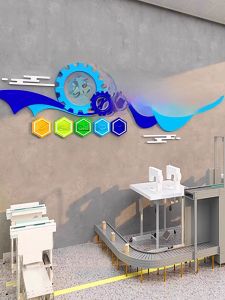 Adhesive 3D Wall Stickers Cultural Safety Production Quality Detail Promotion Motivational Slogans for Company Decoration