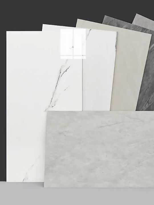 10-Pack Marble Effect Self-Adhesive Wall Stickers Waterproof Bathroom ...