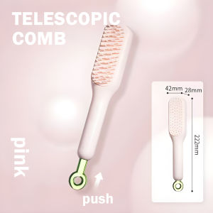 Retractable Comb Self-cleaning Hair Brush Anti-static Massage Comb For Women Smooth Hair Self Cleaning Hair Brush