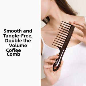 RHOS | Antistatic Long Hair Suitable Wide Teeth Double Wave Teeth Comb