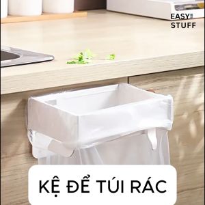Giá treo móc túi rác dán tường nhựa có thể gấp gọn đa dụng cho bếp gia đình và văn phòng Easy Stuff
