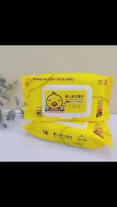 baby wipes mini wipes wipes for face yellow duck safe and non-toxic wipes can be taken orally
