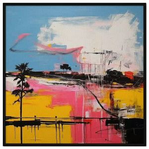 Tranh treo tường dán tường Canvas tranh trừu tượng. CGI-30