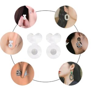 Practical Large Earring Backings Convenient Ear Lifters Acrylic Stopper
