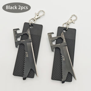 New 7-in-1 Multi-Tool Keychain Pocket Tool EDC Multifunction Outdoor Bottle Opener Survive Gear Card Multipurpose Gadget Camping