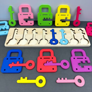 Đồ Chơi Ghép Hình Khóa Màu Sắc Giáo Dục Montessori Cho Trẻ Em Đồ Chơi Giáo Dục Sớm Cho Trẻ Em Từ 2-3 Tuổi Đồ Chơi Bằng Gỗ