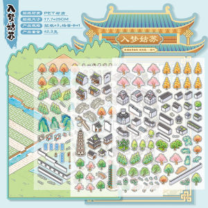 3D Stacking Miniature Scene Decal Stickers Childrens Educational Stress Relief Immersive Handcraft Pasting Decal