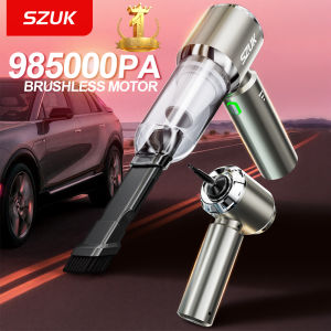 SZUK Powerful Car Vacuum Cleaner Strong Suction Cleaning Mini Machine Wireless Portable Handhled Blower Machine Home Appliances