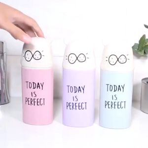 กล่องใส่แปรงสีฟัน ยาสีฟัน ขนาดพกพา กล่องใส่ช้อนส้อม รูปหมี กระบอกเก็บแปรงสีฟัน กล่องใส่แปรงสีฟันพกพา แก้วน้ำในตัว อุปกรณ์แปรงฟัน ที่เก็บแปรงสีฟัน