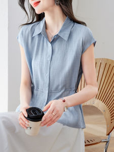 DAIXIANGFEIZI | Cotton Linen Ladies Blouse Short Sleeve