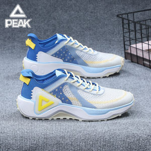 Peak Mens Running Shoes Breathable Mesh Lightweight Shock Absorption Comfortable Casual Sports Sneakers for Summer