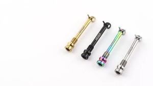 2pcs Titanium Bolts for Bicycle Disc Brakes Caliper Lightweight Mounting Screws Road MTB Brake Pad Bolts with Fixing Clip