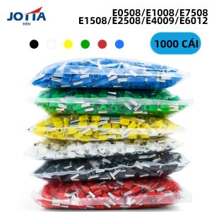 1000 CÁI Đầu Nối Dây Cách Điện E0508 1008 1508 7508 2508 Đầu Cos Ép Đầu Cos Ống